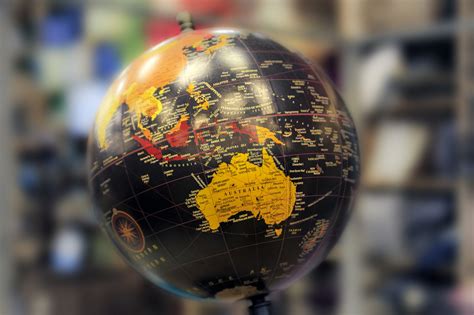 Download Australia Map Blur Man Made Globe HD Wallpaper