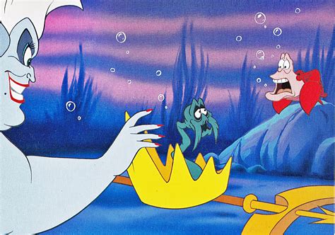 Walt Disney Book Images - Ursula, King Triton & Sebastian - Walt Disney ...