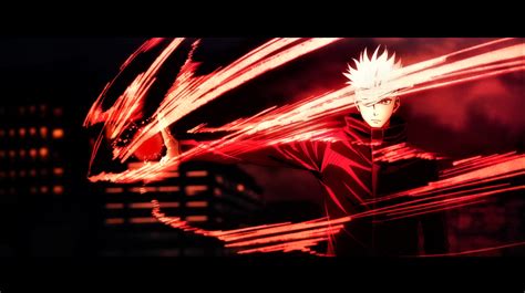 デスクトップ壁紙 : Jujutsu Kaisen, Satoru Gojo, 統一, 白髪, 赤, 球, 眉をひそめる, Anime ...