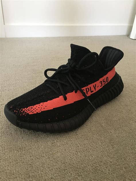 [LC] These Yeezy 350 v2 Red Stripes I picked up Yeezy 350 V2 Red, Nike Sneakers, Red Stripes ...