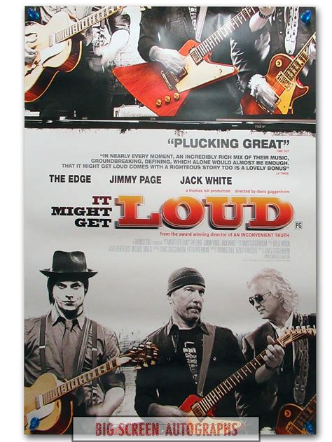 It Might Get Loud one sheet poster | Big Screen Autographs