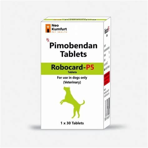 Robocard P5 Pimobendan 5mg tablets for dogs, 30tabs - LoyalPetZone India