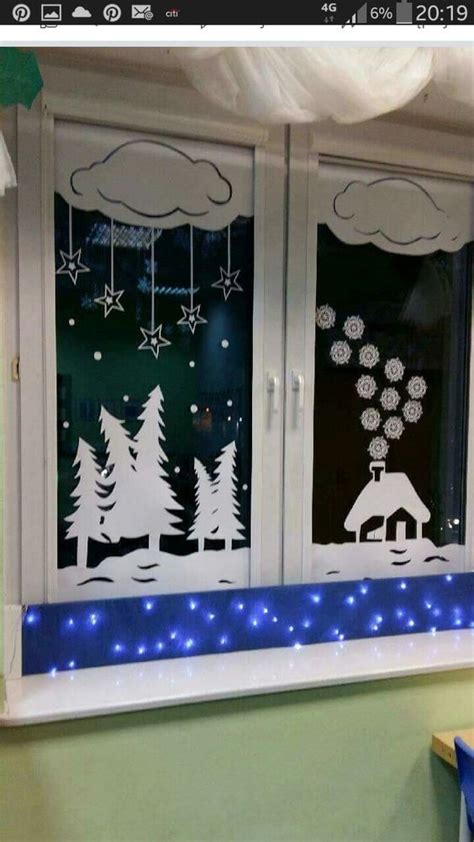 Snow scene | Christmas decor diy, Christmas window decorations ...