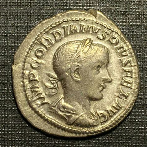 Silver denarius of Gordian III 241-243AD | Coin collecting, Coins, World coins