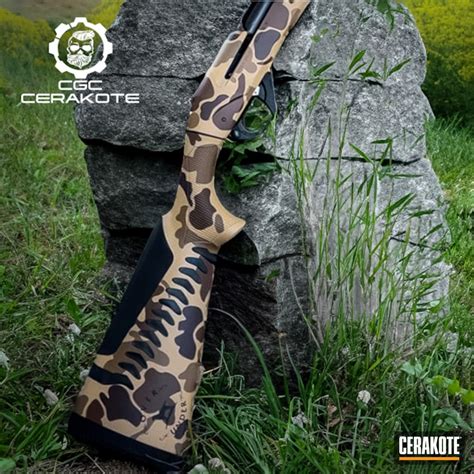 Benelli Super Black Eagle - Duck Camo | Cerakote