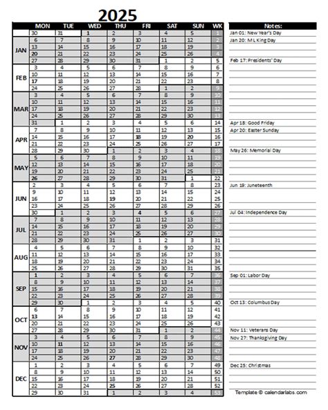 2025 Calendar Excel Sheet Formatting - Loren Raychel