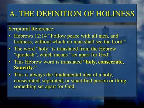 Holiness