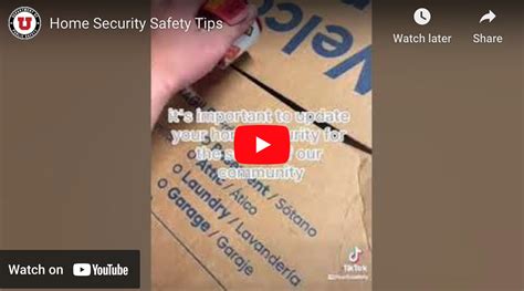 Home Security Safety Tips – University Department of Public Safety