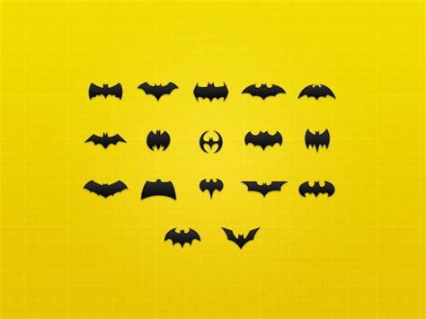 Batman Icon Collection psd vector | UIDownload