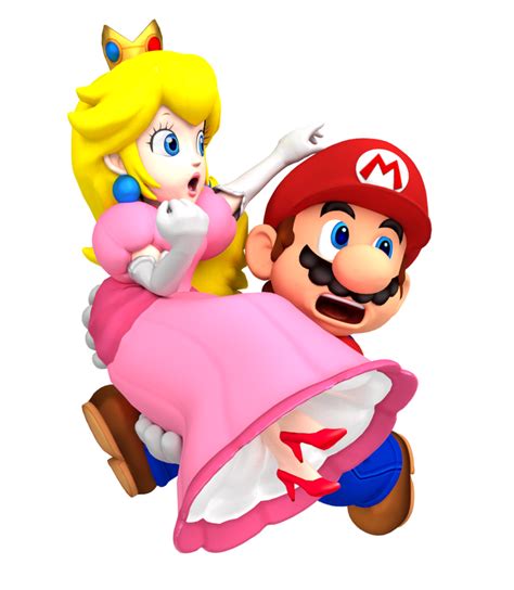 Mario Carrying Peach by Nintega-Dario on DeviantArt