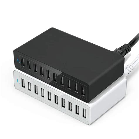 Universal 10 Port Multi USB Charger Adapter 60W USB Fast Wall Charger ...