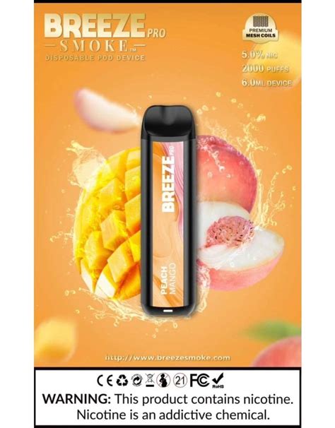 Breeze Pro Breeze Pro Disposable Vape - Peach Mango - Rise Smoke Shop