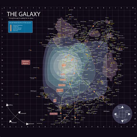 Map of the Star Wars Galaxy. - Maps on the Web