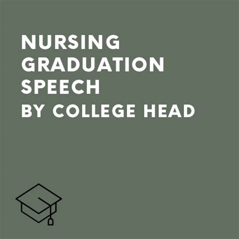 Nursing Graduation Speech by College Head – iSpeeches.com