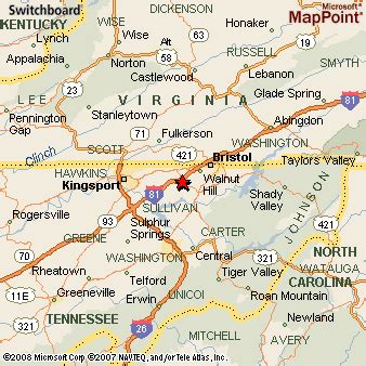 Blountville, Tennessee Area Map & More