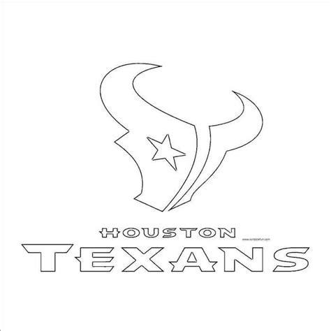 NFL Logo Coloring Pages Printable PDF - Coloringfolder.com | Houston ...