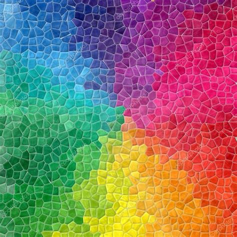 Mosaic full color spectrum pattern texture background with gray grout | Color spectrum art ...