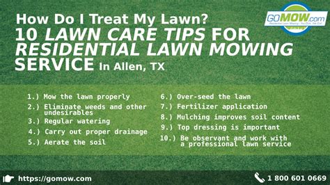 How Do I Treat My Lawn? 10 Lawn Care Tips For Residential Lawn Mowing ...