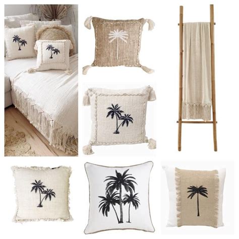 Palm Tree Cushions | Cojines decorativos, Cojines, Motivación para la salud