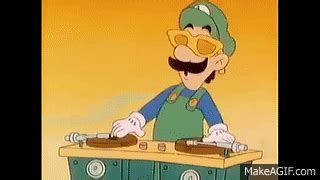 Luigi DJ origen del meme on Make a GIF