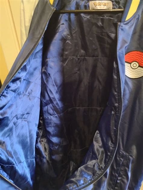 XL pokemon SATIN jacket VARSITY rare NINTENDO - Gem