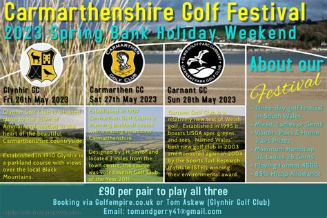 Events at Carmarthen Golf Club