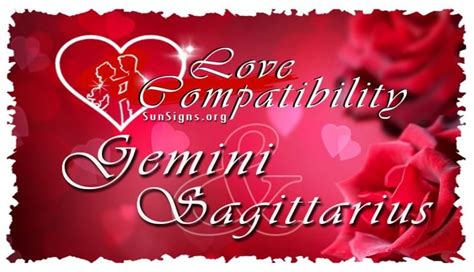 Gemini Sagittarius Love Compatibility - SunSigns.Org