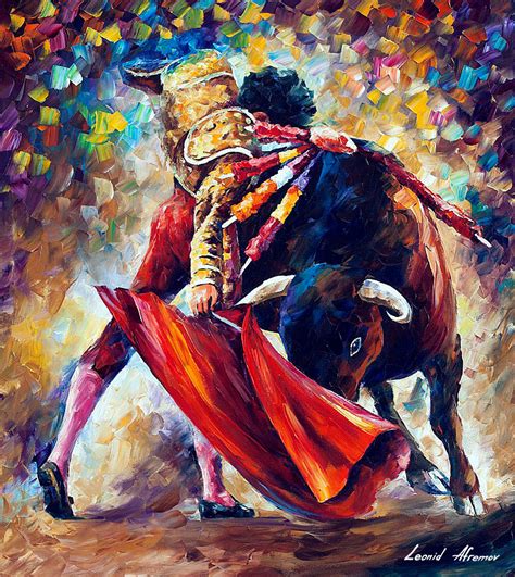 Matador And Bull Oil Painting at PaintingValley.com | Explore collection of Matador And Bull Oil ...