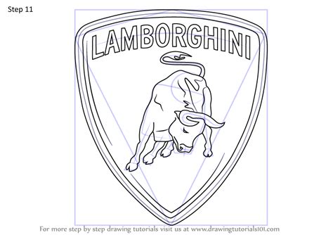 how to draw a lamborghini logo easy - pencilArtDrawingsEasyGirlBackSide