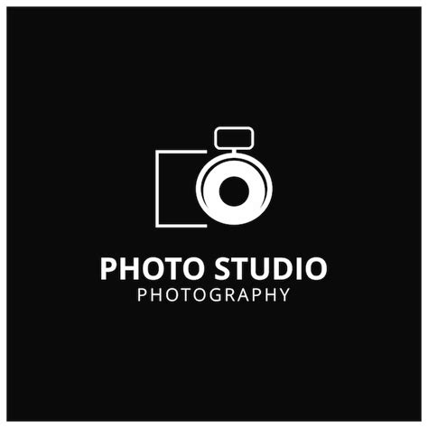 Free Vector | Dark logo for photographers