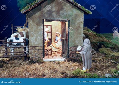 Nativity Scene in Rome, Italy Stock Image - Image of picturesque, facade: 166307745