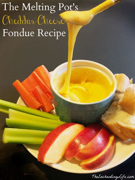 The Melting Pot's Cheddar Cheese Fondue Recipe