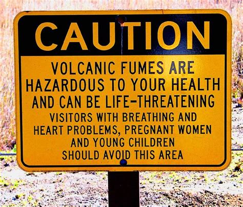 volcano warning sign | Warning signs, Signs, Health and wellness coach