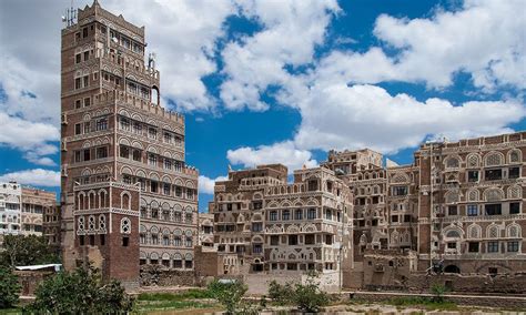 The traditional architecture of the Old City of Sanaa. The Old City is ...