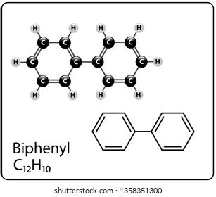 Biphenyl Molecule Structure Stock Vector (Royalty Free) 1358351300 | Shutterstock