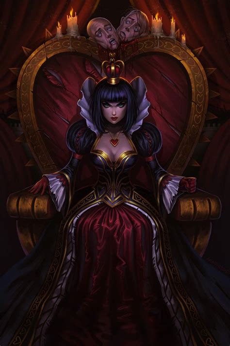 American McGee’s Queen of Hearts, and the throne inspired by Tim Burton ...