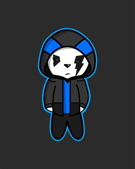 Cool panda cartoon characters design 5997311 Vector Art at Vecteezy