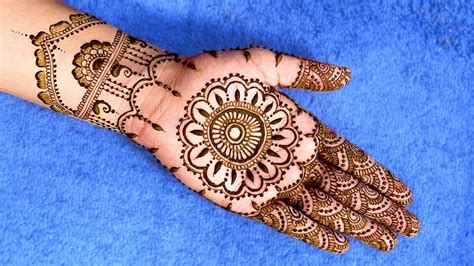 Tasmim Blog: Simple Mehndi Design Aage Hath Ka