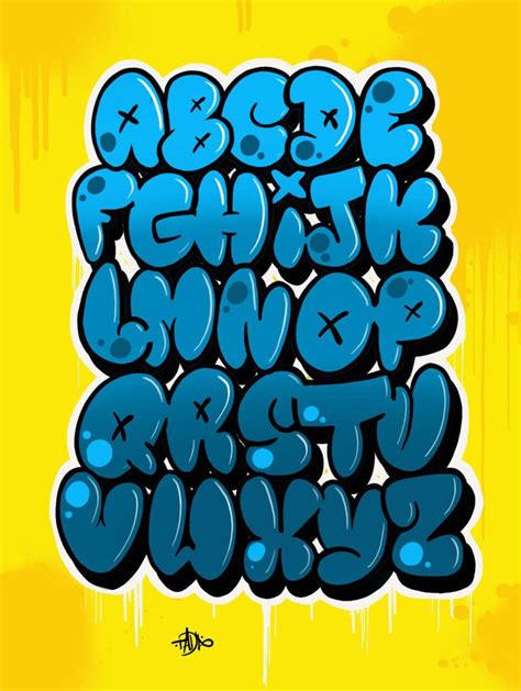 How to Draw Graffiti Bubble Letters - Step by Step | Graffiti lettering, Graffiti writing ...