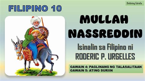 MULLAH NASSREDDIN FILIPINO 10 ANEKDOTA - YouTube