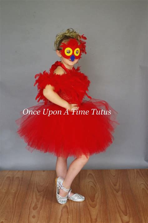 Red Bird Costume Parrot Feather Dress Halloween Costume | Etsy