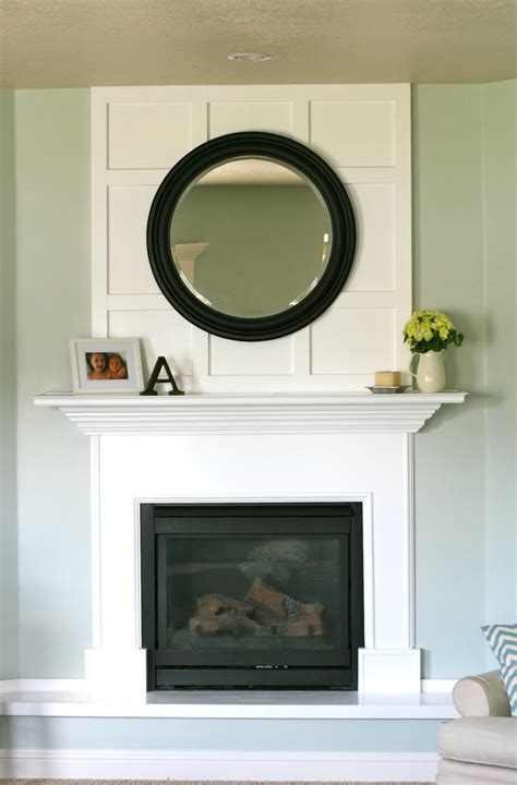 Round Mirror Above Fireplace | Home Design Ideas