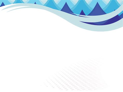Waves in an Ocean Powerpoint Templates - Abstract, Blue - Free PPT Backgrounds