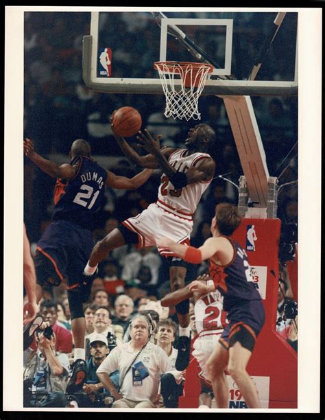 Lot # 423: 1993 Michael Jordan, "NBA Finals Full Color Rarity" Massive Unique Action Photo