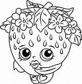 Strawberry Kiss From Shopkins Coloring Page  Free Printable sketch template
