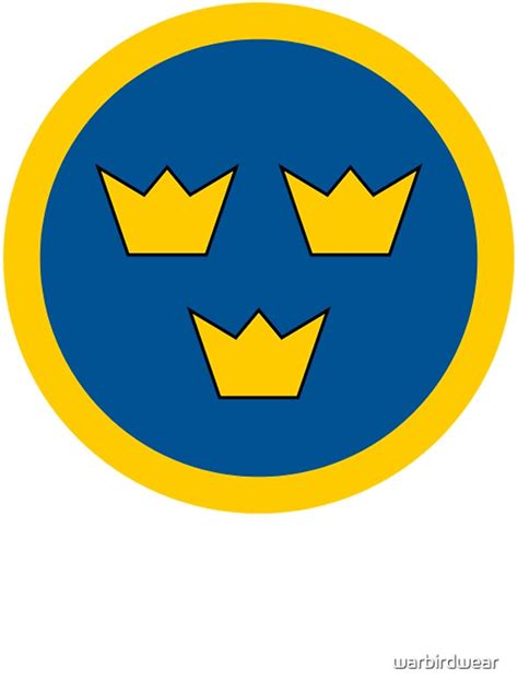 "Swedish Air Force Insignia" Stickers by warbirdwear | Redbubble