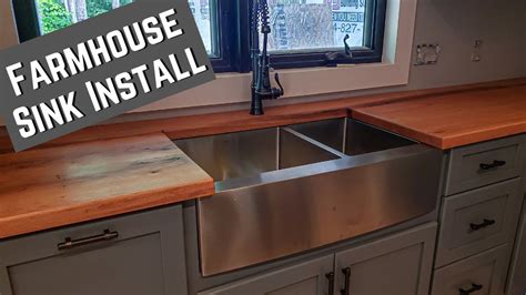 DIY Farmhouse Sink Install – Undermount – Zuhne Stainless Steel - YouTube