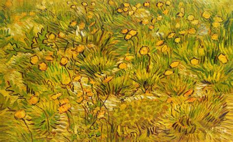 A Field of Yellow Flowers - Vincent van Gogh Paintings | Vincent van gogh paintings, Vincent van ...