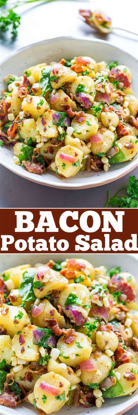 Potato Salad with Bacon (BEST EVER!) - Averie Cooks