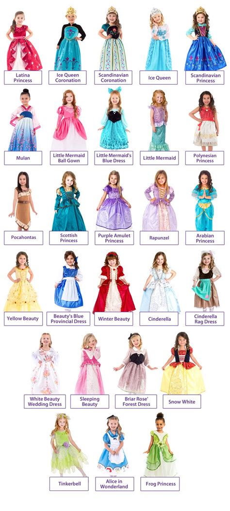 Disney Princesses Replica Ballgown Dress Up Set | Disney princess outfits, Disney princess dress ...